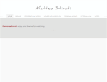 Tablet Screenshot of matteostirati.com